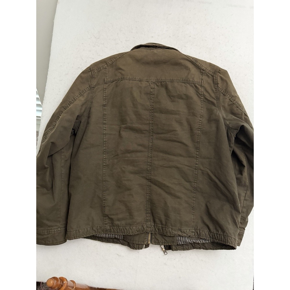 Pronto Uomo Jacket Mens L Brown Field Utility Overshirt Military Outdoor Chore - Picture 5 of 7